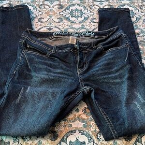 Rebel by Right slightly distressed super stretch skinny jeans